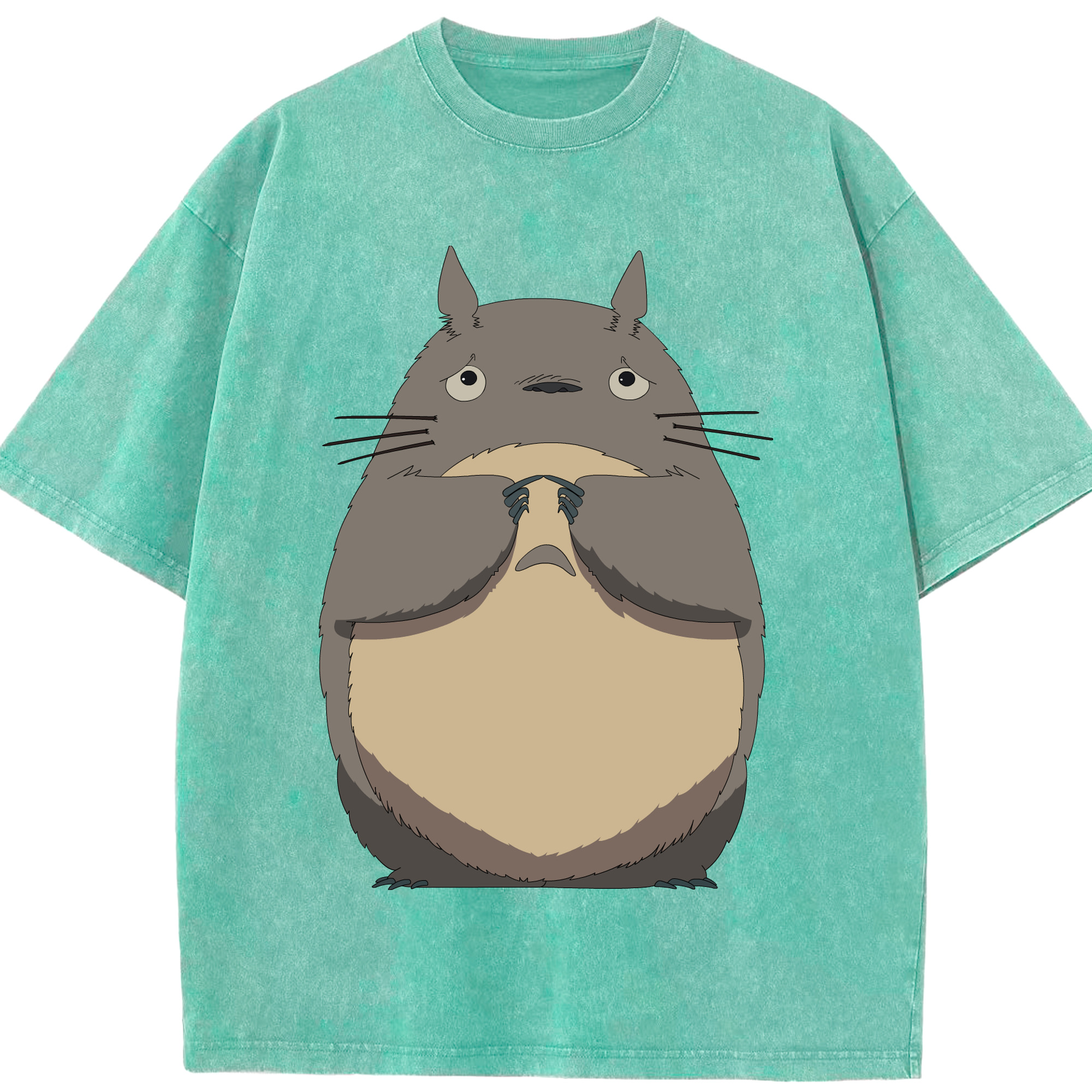 （画像用） となりのトトロ 草壁メイ 草壁サツキ My Neighbor Totoro Satsuki Kusakabe Mei Kusakabe 綿100% ヴィンテージ風 半袖Tシャツ（フロントプリント）